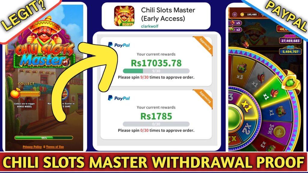 does chili slots master pay real money